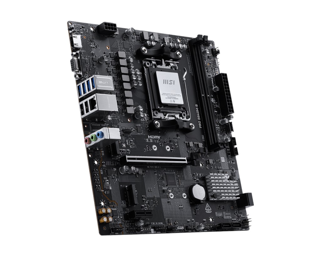 Материнская плата MSI PRO B840M-B / AM5 / B840 / DDR5 / mATX photo 4