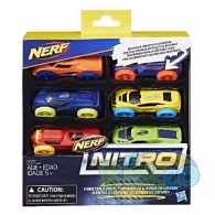 Nerf C3171 Nitro Foam Car 6Pk Ast
