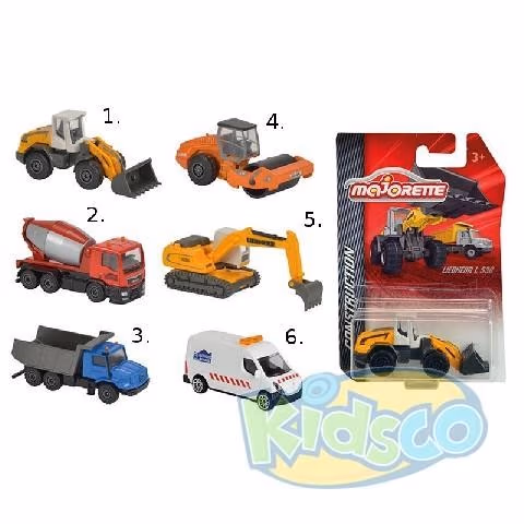 Simba-Dickie 2057281 Majorette Auto Constructor 7,5cm. 6-Asort. 