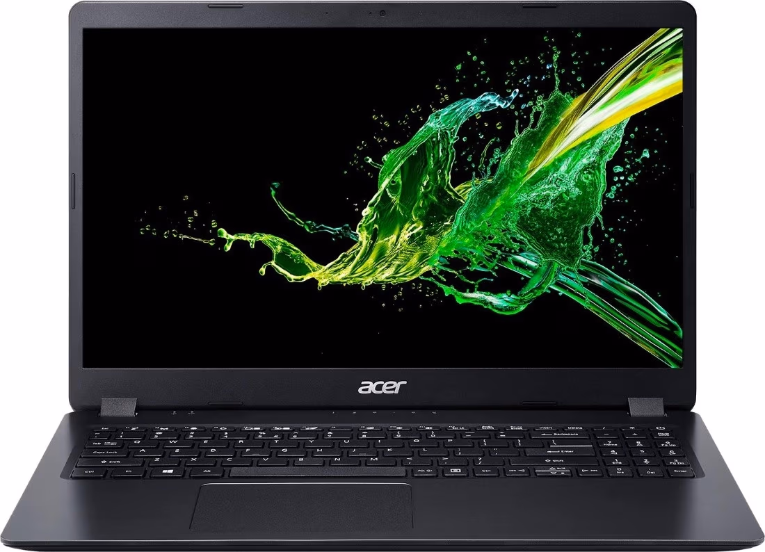 Ноутбук Acer A315-56-399S Shale Black (NX.HS5EU.00T), Core i3, 12 ГБ ГБ, Linux, Черный с серым 