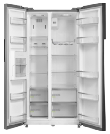 Frigider Side-by-Side Eurolux SBSEU689X / 510 l / 179 cm / A+ / Gri photo 4