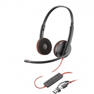 Plantronics Blackwire C3225 Headset USB-C, Black thumbnav 1