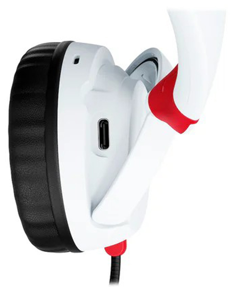 Наушники HyperX Cloud mini Белый с красным Беспроводные / Игровой / Белый с красным photo 3