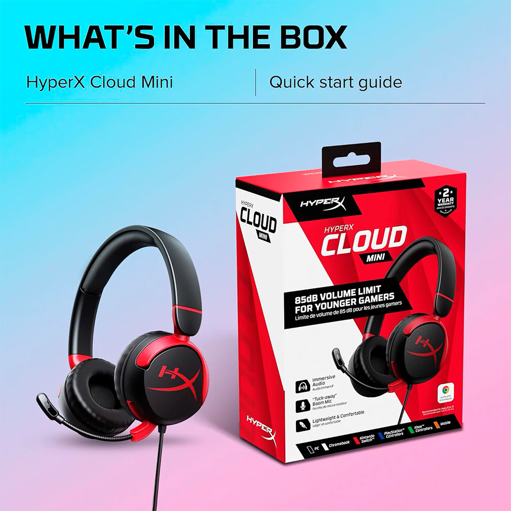 Casti HyperX Cloud Mini Lavender (7G8F5AA) photo 14