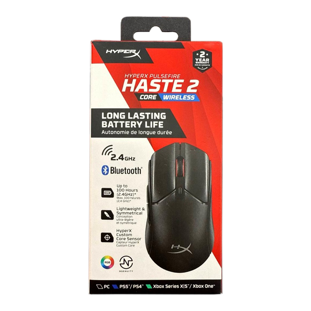 Mouse fara fir HyperX Pulsefire Haste 2 Core Wireless Black Negru / Optic / Negru photo 7