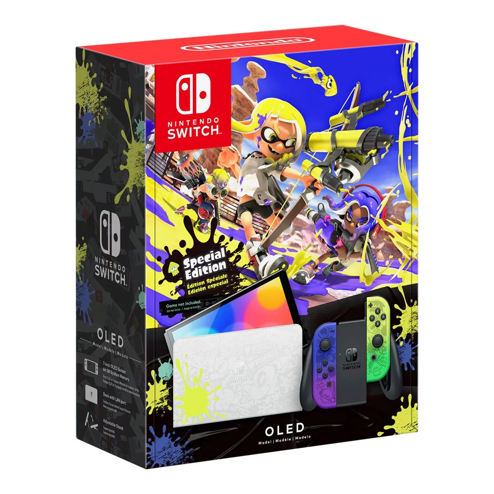 Игровая приставка Nintendo Switch Oled 64GB Splatoon 3 Special Edition (HEG-S-KCAAA) photo 1 Игровая приставка Nintendo Switch Oled 64GB Splatoon 3 Special Edition (HEG-S-KCAAA) photo 1