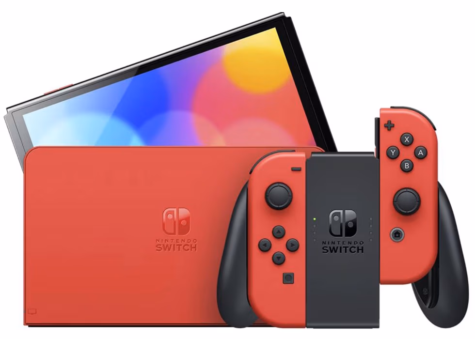 Consola portabila pentru jocuri Nintendo Switch Oled 64GB Mario Red Edition 