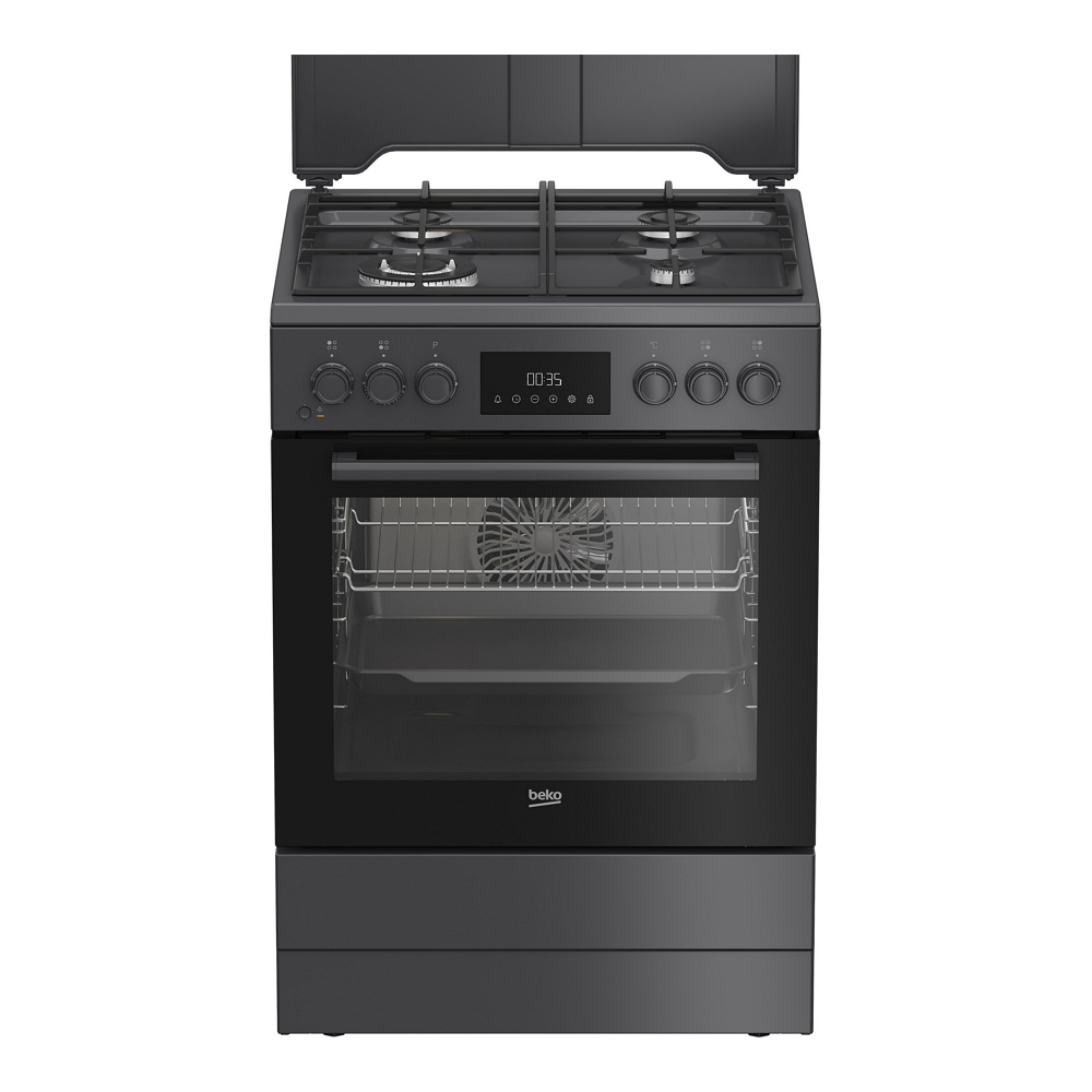 Газовая плита Beko FBSM62320SAC / 4 конфорок / 60 см / Антрацит photo 1 Газовая плита Beko FBSM62320SAC / 4 конфорок / 60 см / Антрацит photo 1