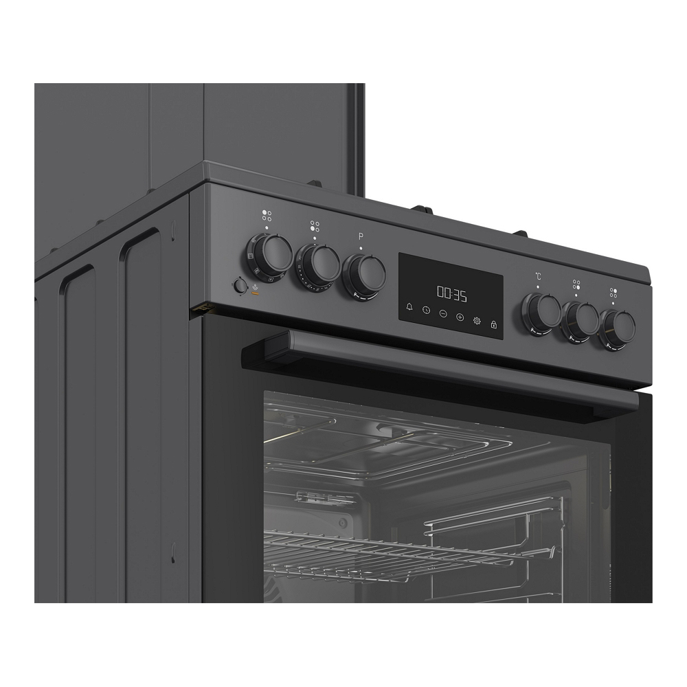 Газовая плита Beko FBSM62320SAC / 4 конфорок / 60 см / Антрацит photo 4