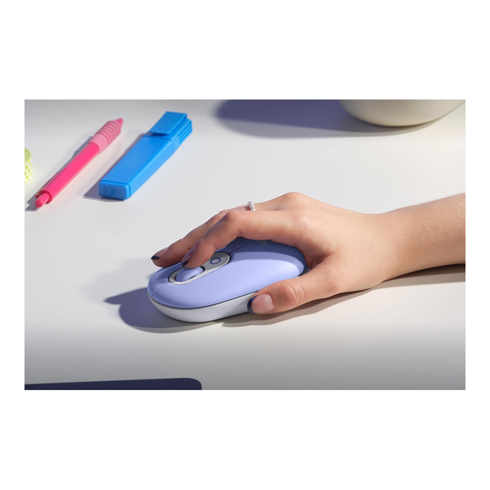 Клавиатура + мышь беспроводная Logitech POP ICON COMBO LILAC (920-013078) / Мембранная photo 8