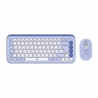 Клавиатура + мышь беспроводная Logitech POP ICON COMBO LILAC (920-013078)