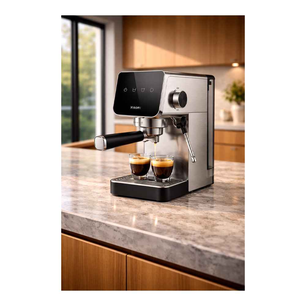 Кофемашина Рожковая Xiaomi Semi-automaticEspressoMac / 20 бар / Рожковая photo 11