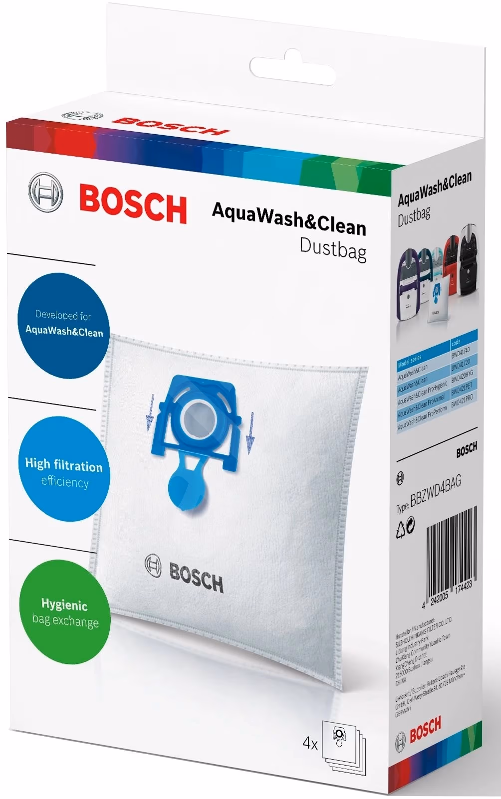 Мешки для пылесоса Bosch BBZWD4BAG 