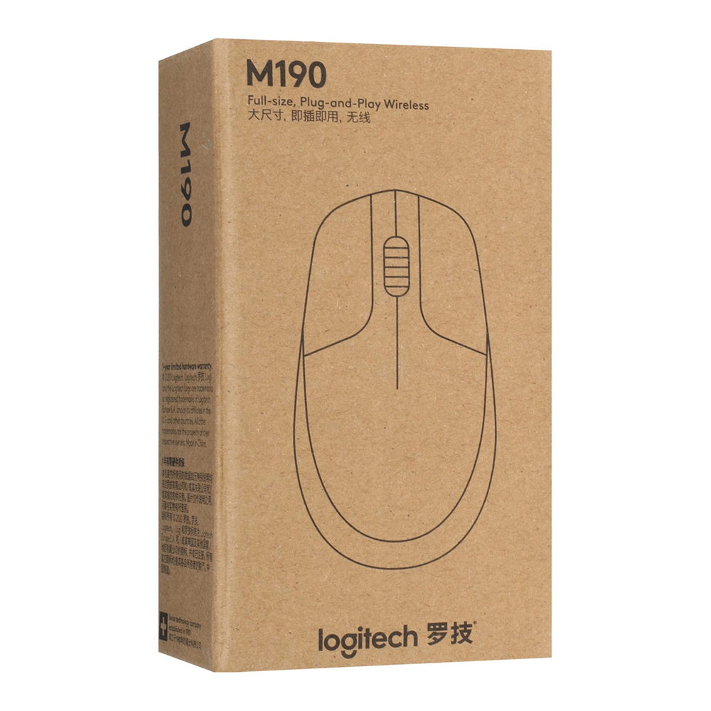 Беспроводная мышь Logitech M190 Black / Оптическая / Black photo 7