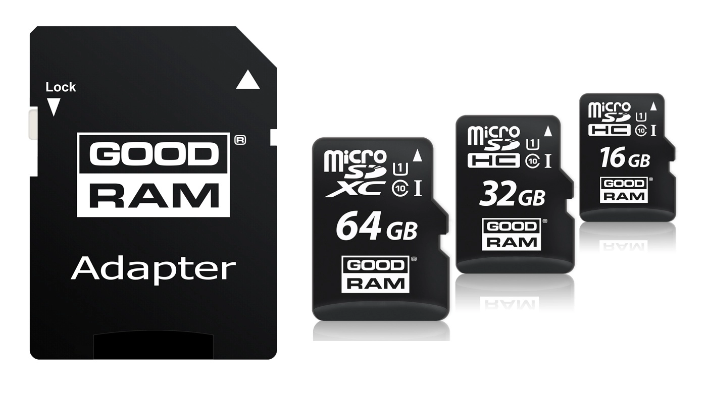 Карта памяти MicroSD+ SD adapter GoodRam 8Gb class 10 UHS I (M1AA-080R11)