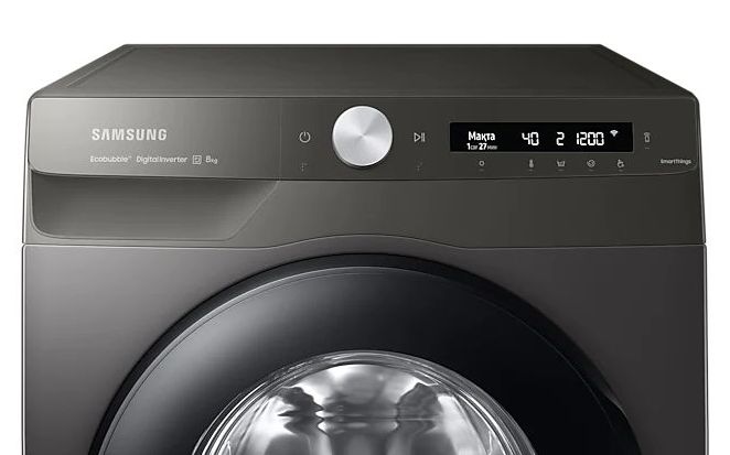 Стиральная машина Samsung WW80A6S24AN 8 кг / 1200 об/мин / A+++ / Черный photo 4