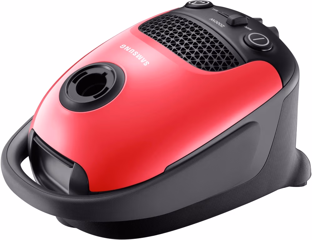 Пылесос с мешком Samsung VC20F30WNAR, 2000 Вт, 83 дБ, Красный 