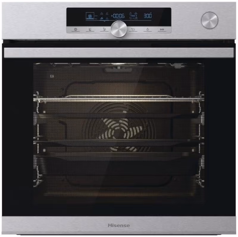 Встраиваемый духовой шкаф Hisense BSA66334AX, 77 л, A, Нерж. сталь 