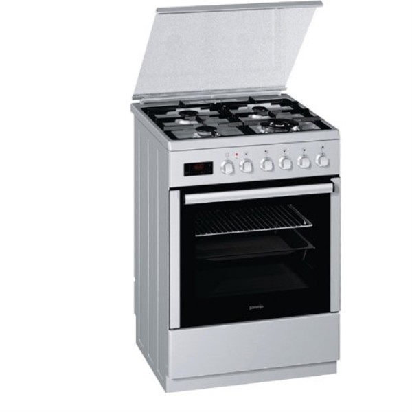 Газовая плита Gorenje K65333AX / 4 конфорок / 60 см / Нержавеющая сталь photo 1