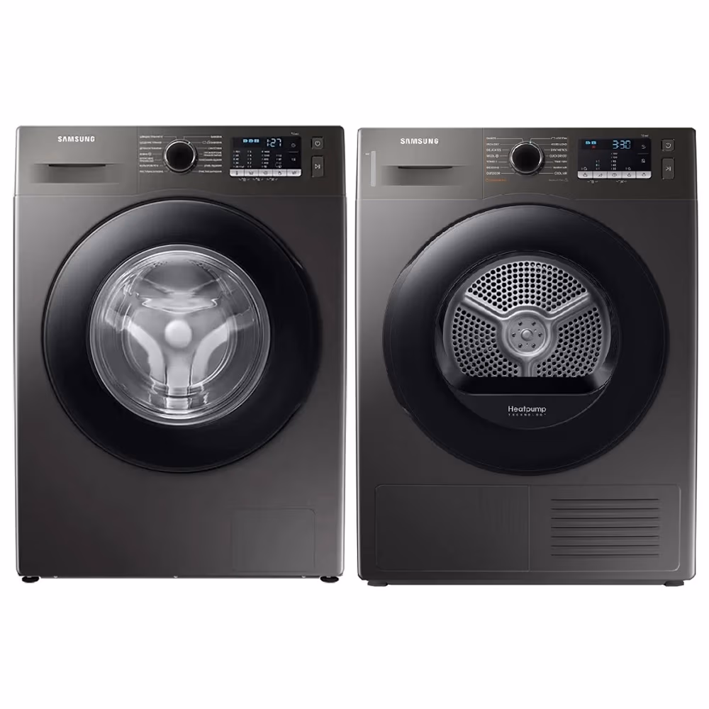 Set din doua dispozitive Samsung WW90TA047AX+DV90TA040AX 