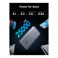 Acumulator extern Ugreen 25000mAh 145W Two-way Fast Charging Grey thumbnav 2