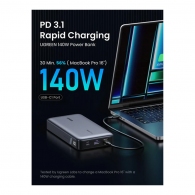 Acumulator extern Ugreen 25000mAh 145W Two-way Fast Charging Grey thumbnav 6