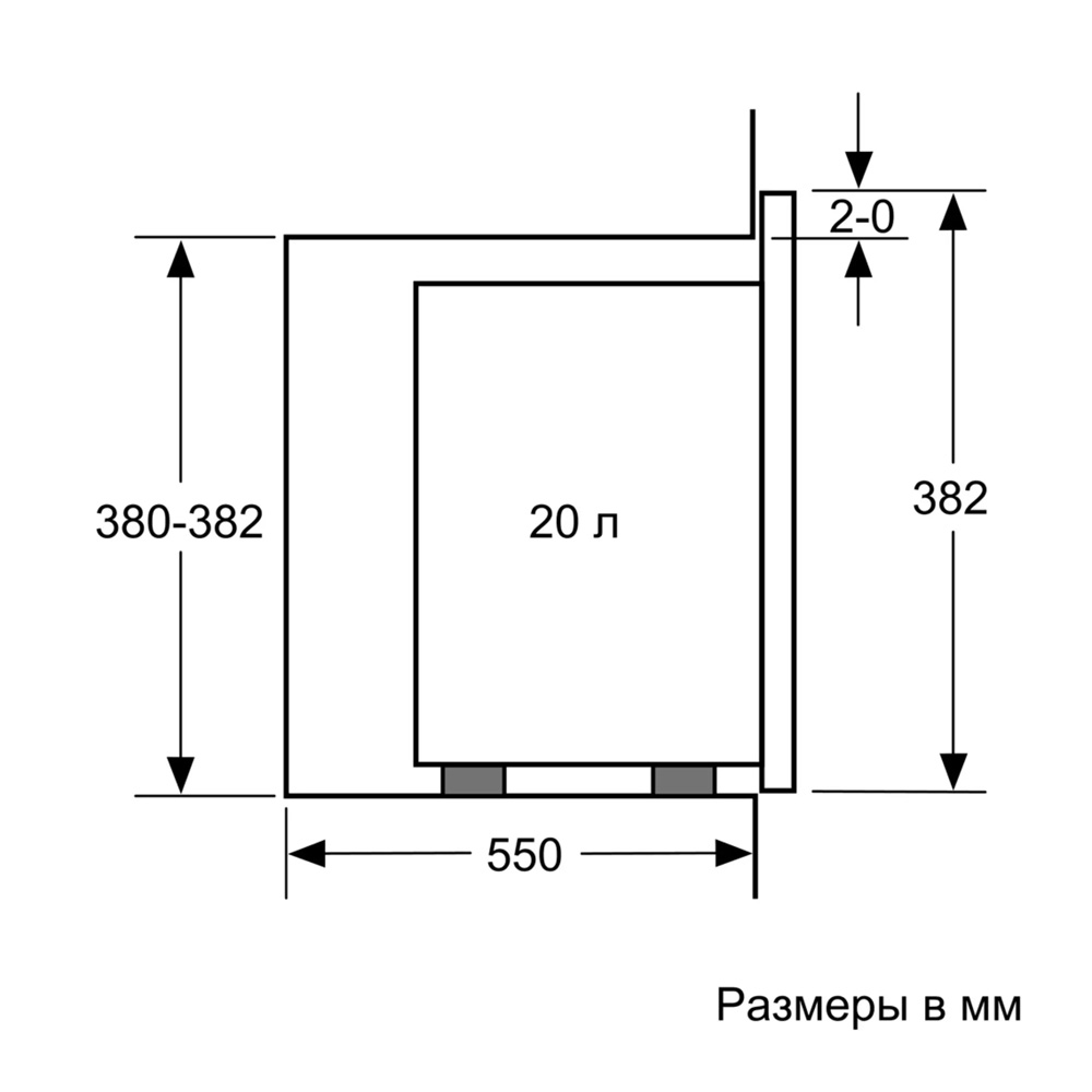 Микроволновая печь Bosch BFL524MB0 800 Вт / 20 л / Черный photo 7
