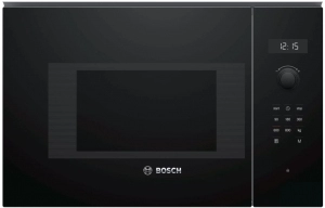 Cuptor cu microunde incorporabil Bosch BFL524MBO, 20 l, 800 W, Negru