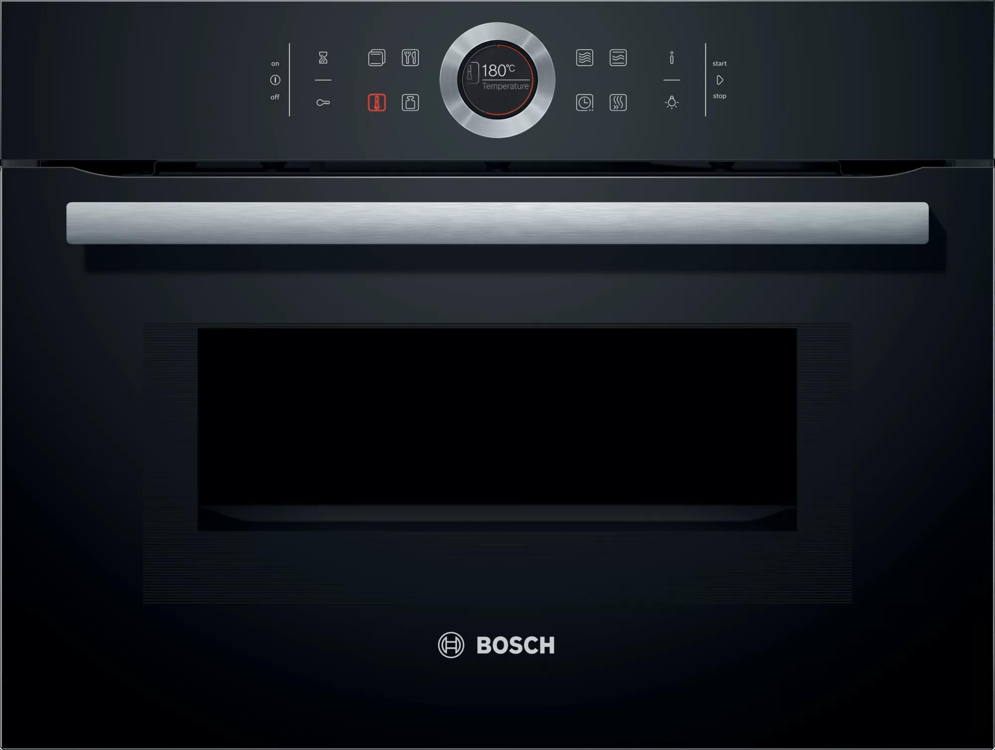Cuptor electric cu microunde incorp. Bosch CMG633BB1, 45 l, Negru photo 1