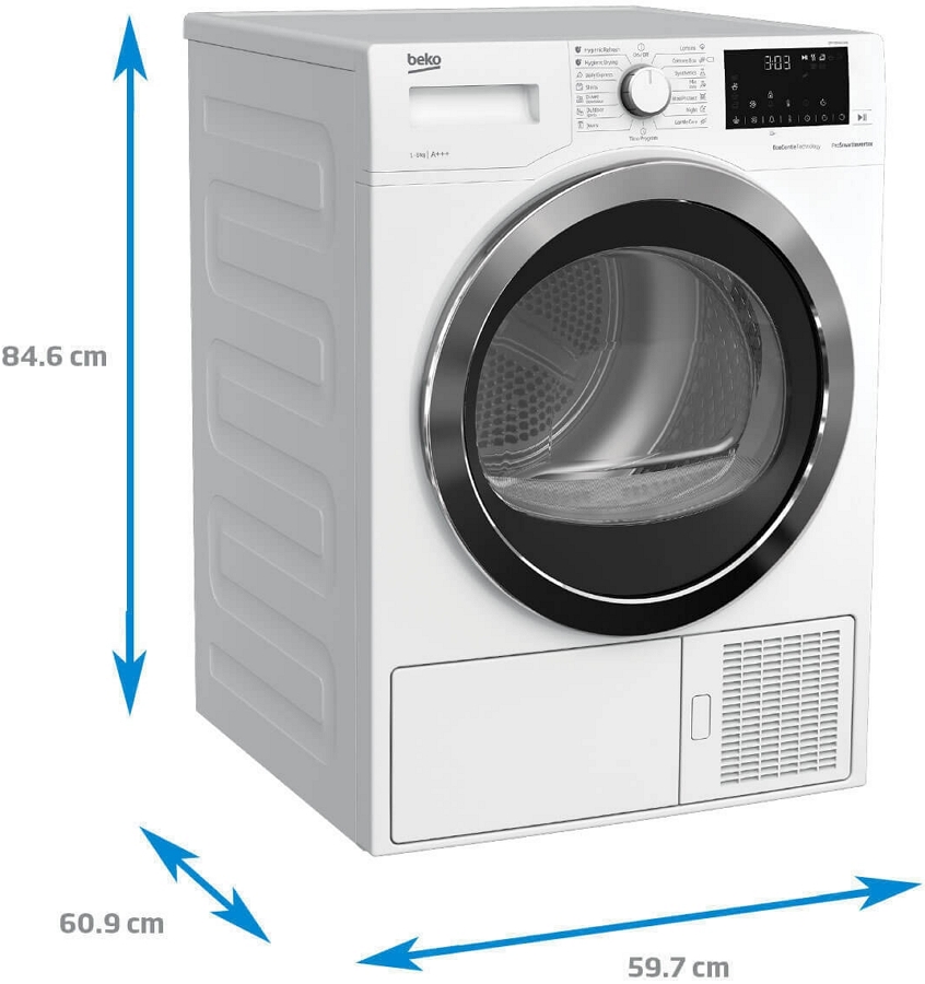 Masina de uscat rufe Beko DPY8506GXB1 / 8 kg / A+++ / Alb photo 4