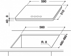 Встраиваемая  газовая панель Whirlpool GOS6415NB thumbnav 8