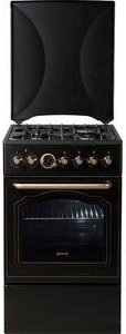Газовая плита Gorenje K57CLB1 / 4 конфорок / 50 см / Черный photo 1 Газовая плита Gorenje K57CLB1 / 4 конфорок / 50 см / Черный photo 1