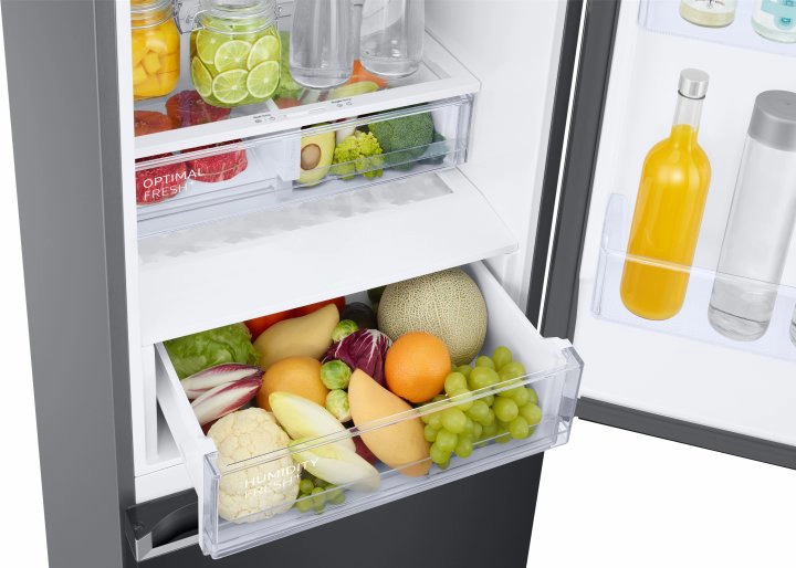 Холодильник с нижней морозильной камерой Samsung RB38T679FB1, 385 л, 203 см, A+, Черный