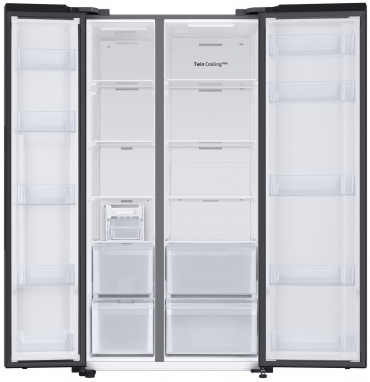 Frigider Side-by-Side Samsung RS66A8100B1 / 641 l / 178 cm / F / Negru photo 2
