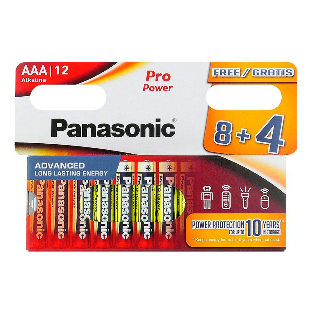 Baterie Panasonic Alkaline Power LR03T/8B+4 photo 1 Baterie Panasonic Alkaline Power LR03T/8B+4 photo 1
