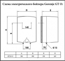 Incalzitor de apa electric vertical Gorenje GT10 O thumbnav 2