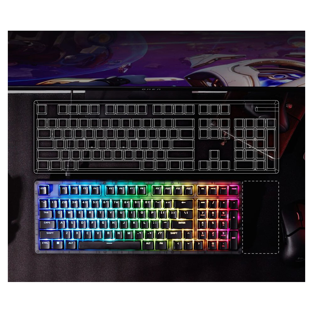 Клавиатура проводная  HyperX Alloy Origins 2 1800 Mechanical (US Layout), B4QS4AA#ABA photo 7