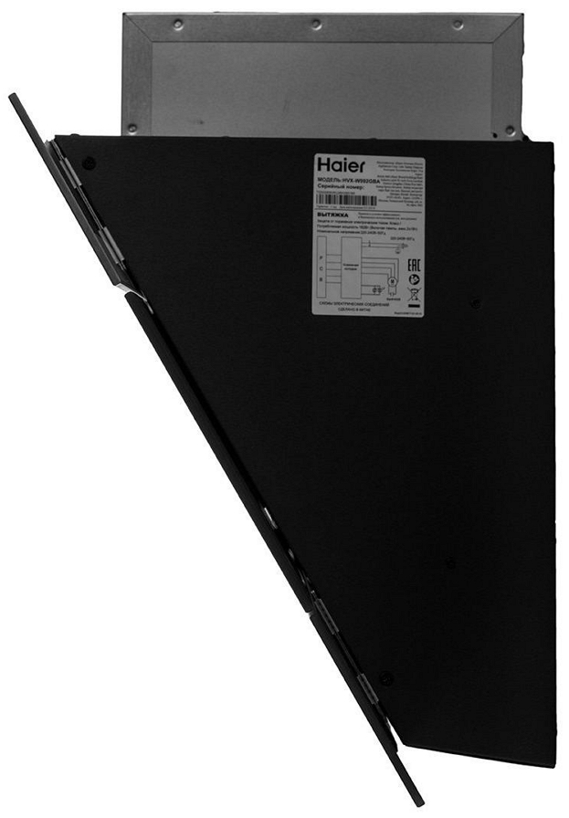 Вытяжка Haier HVXW992GBA / Наклонная / 25 кв.м и более / Черный photo 2