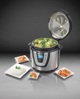 Multifierbator Gorenje MCB6BA, 1000 W, 9 programe, Negru cu inox thumbnav 4
