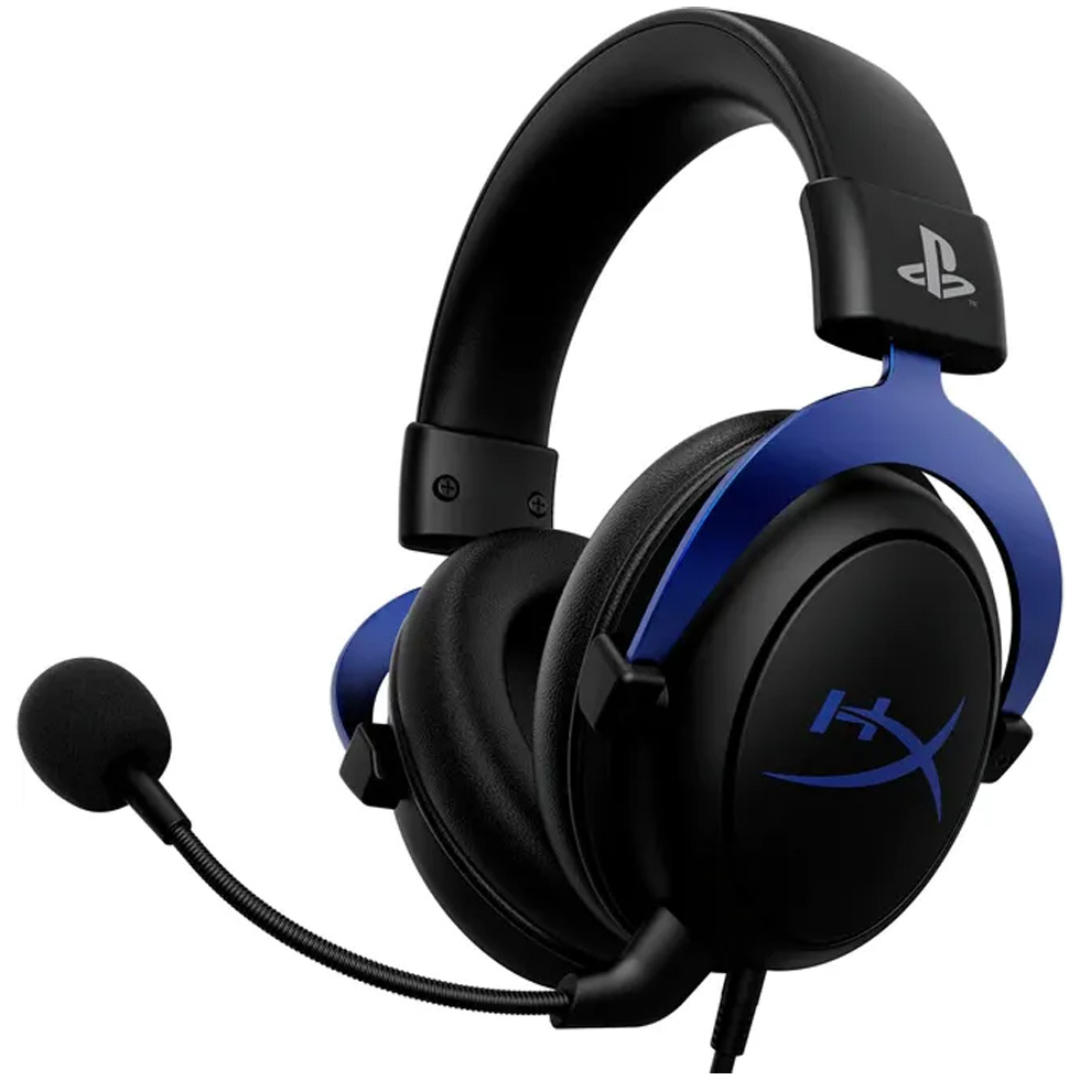 Căști HyperX Cloud PS Negru cu аlbastru Cu fir / Gaming / Negru cu аlbastru photo 1