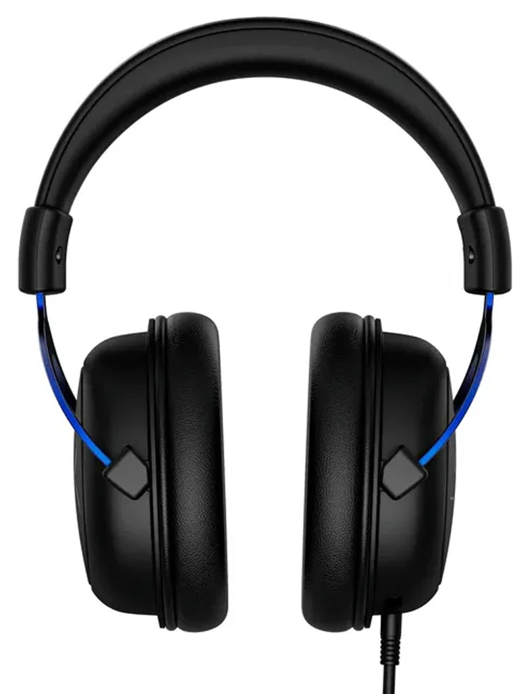 Căști HyperX Cloud PS Negru cu аlbastru Cu fir / Gaming / Negru cu аlbastru photo 4