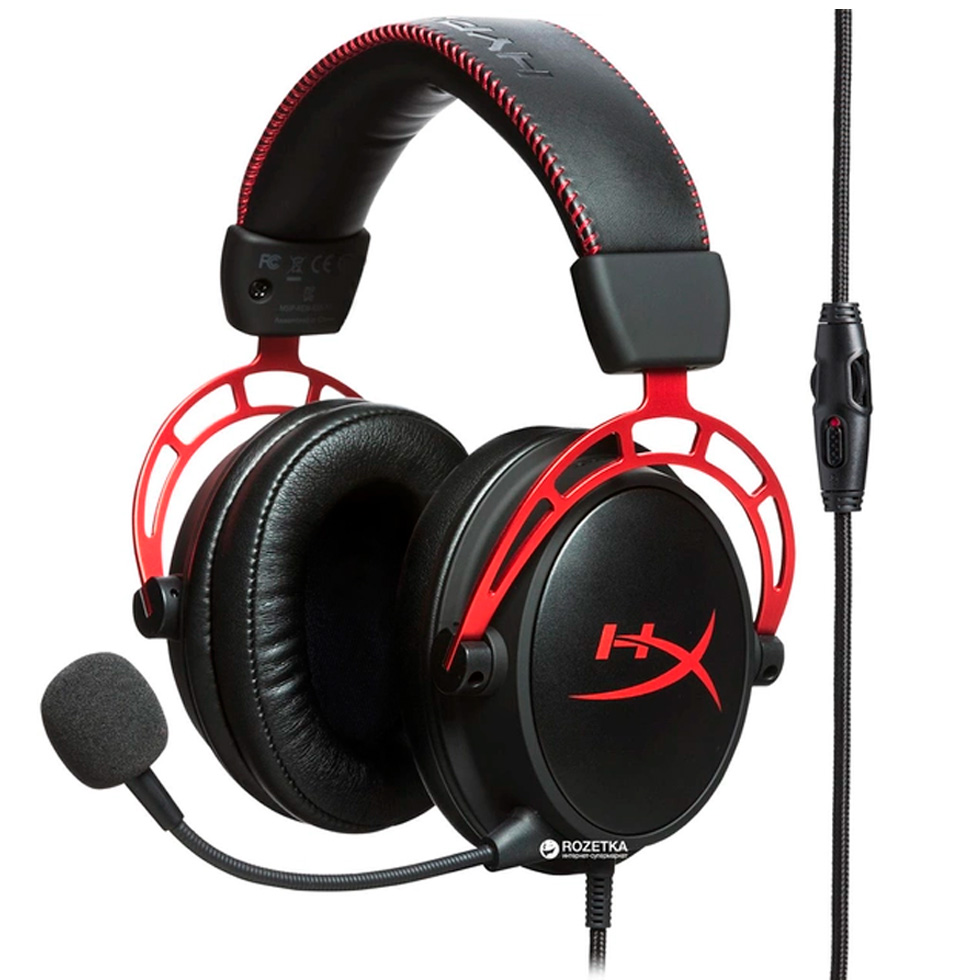 Наушники HyperX Cloud Alpha Черный с красным Проводные / Игровой / Черный с красным photo 5