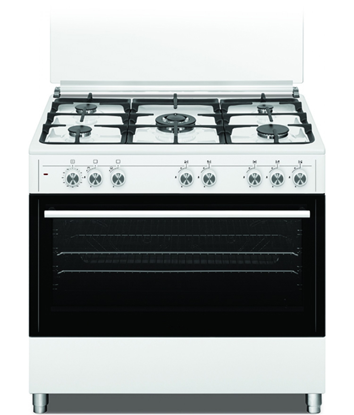 Газовая плита Eurolux 9504ZEWBB / 5 конфорок / 90 см / Белый photo 1 Газовая плита Eurolux 9504ZEWBB / 5 конфорок / 90 см / Белый photo 1