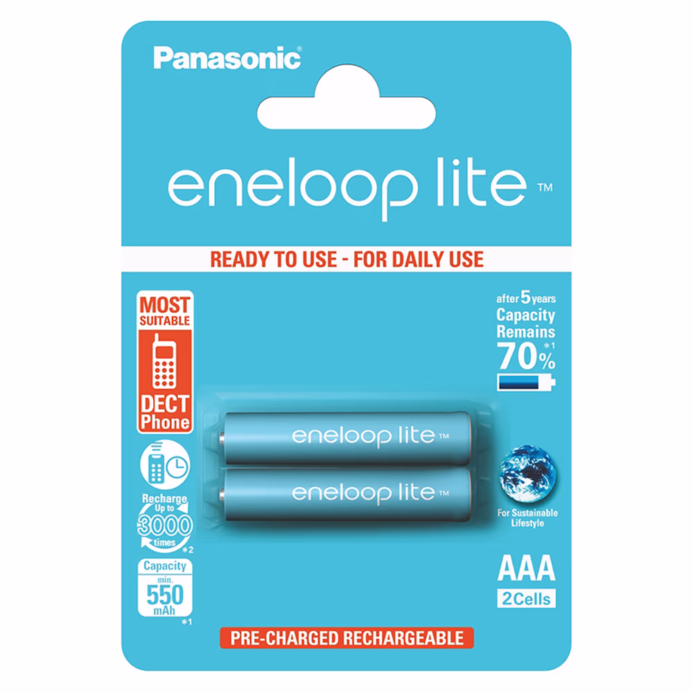Acumulator Panasonic BK-4LCCE/2BE eneloop lite