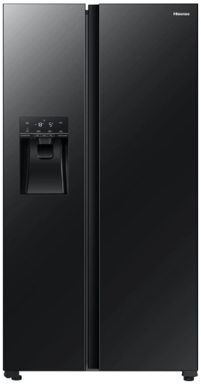 Frigider Side-by-Side Hisense RS694N4GBE / 562 l / 178.6 cm / E / Negru photo 1