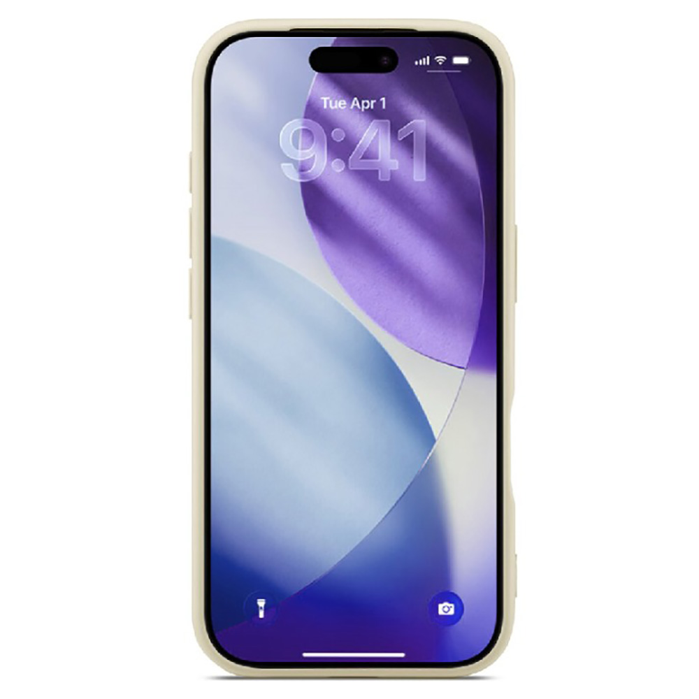 Чехол WOO Liquid Silicone iPhone 17 Pro, Beige photo 2