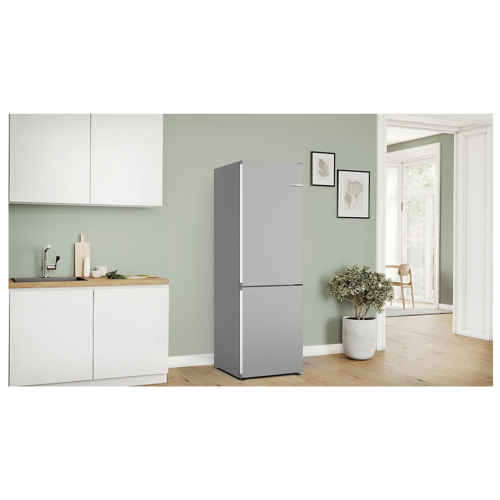 Холодильник двухдверный Bosch KGN362LBF / 321 л / 186 см / B / Серый photo 7