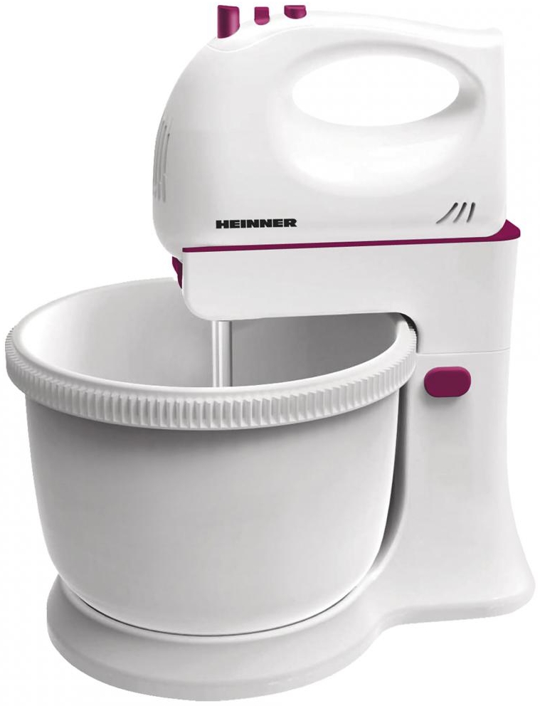 Миксер Стационарный Heinner HMB350BG / 5 скоростей / Белый photo 1