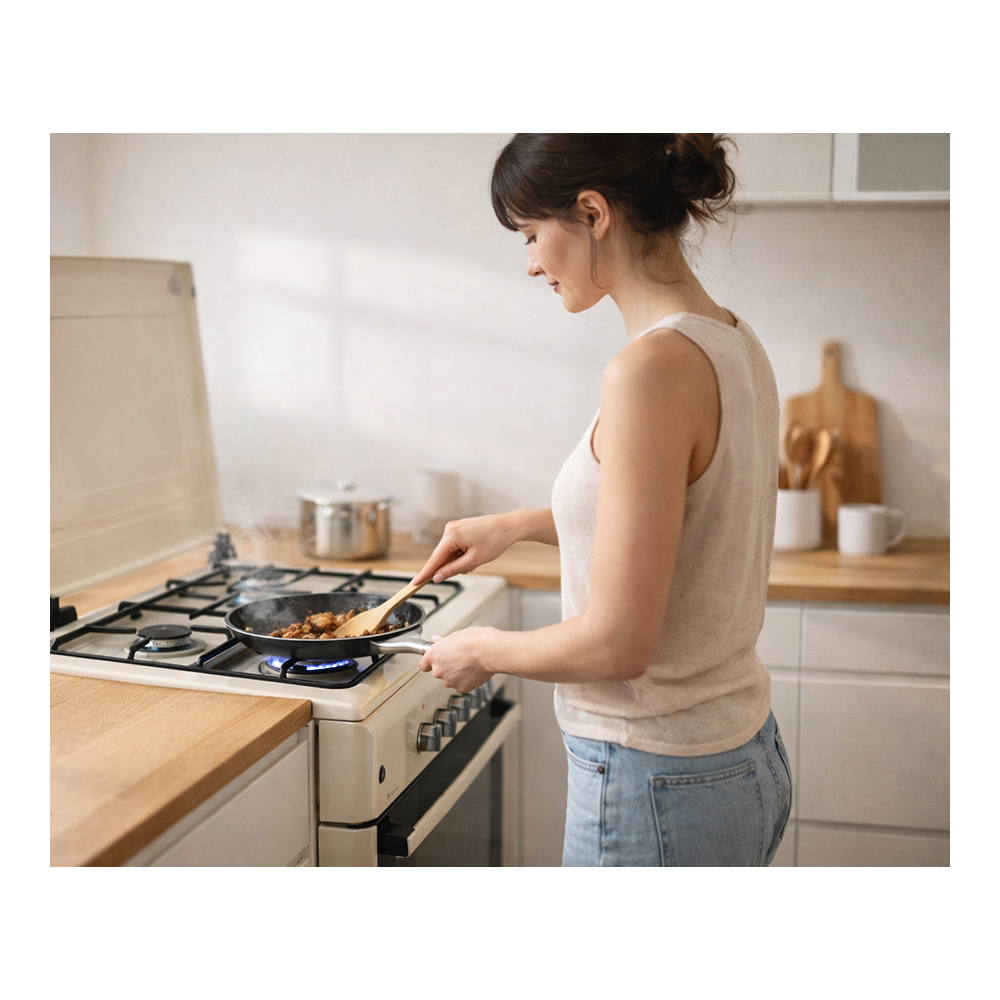 Газовая плита Eurolux KLE6640IBG / 4 конфорок / 60 см / Бежевый photo 4