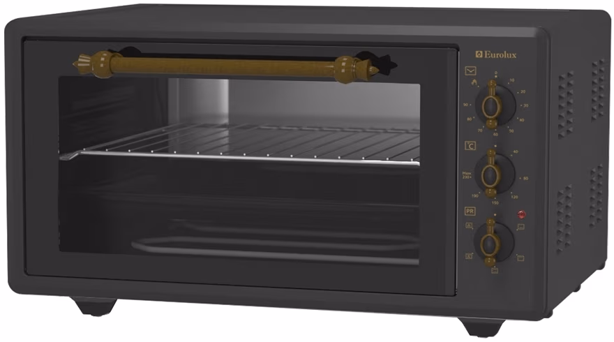 Cuptor electric Eurolux MOEMRGC45BG, 45 l, 1400 W, Negru 